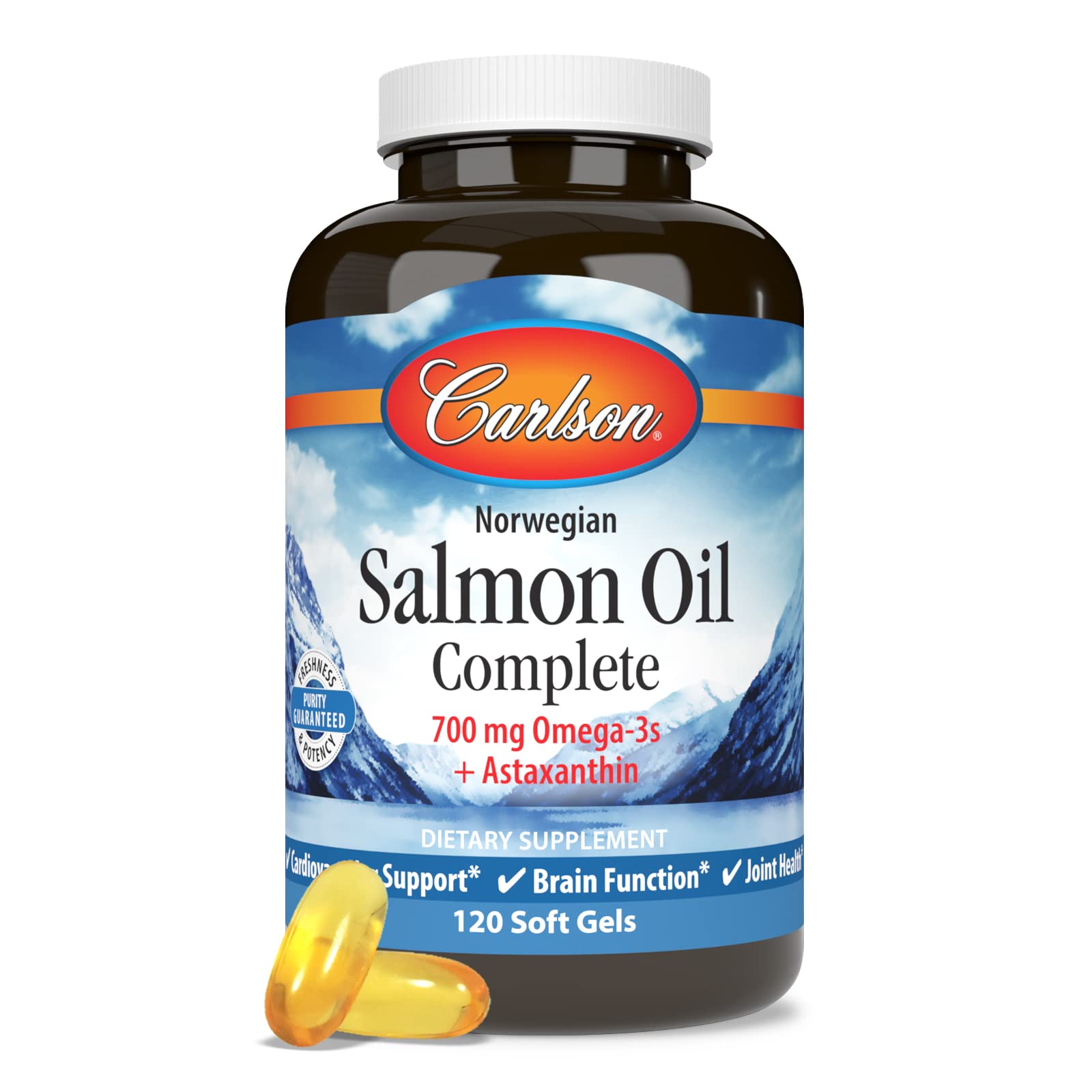Carlson Salmon Oil Complete, 700 mg, from Norway, 120 Softgels