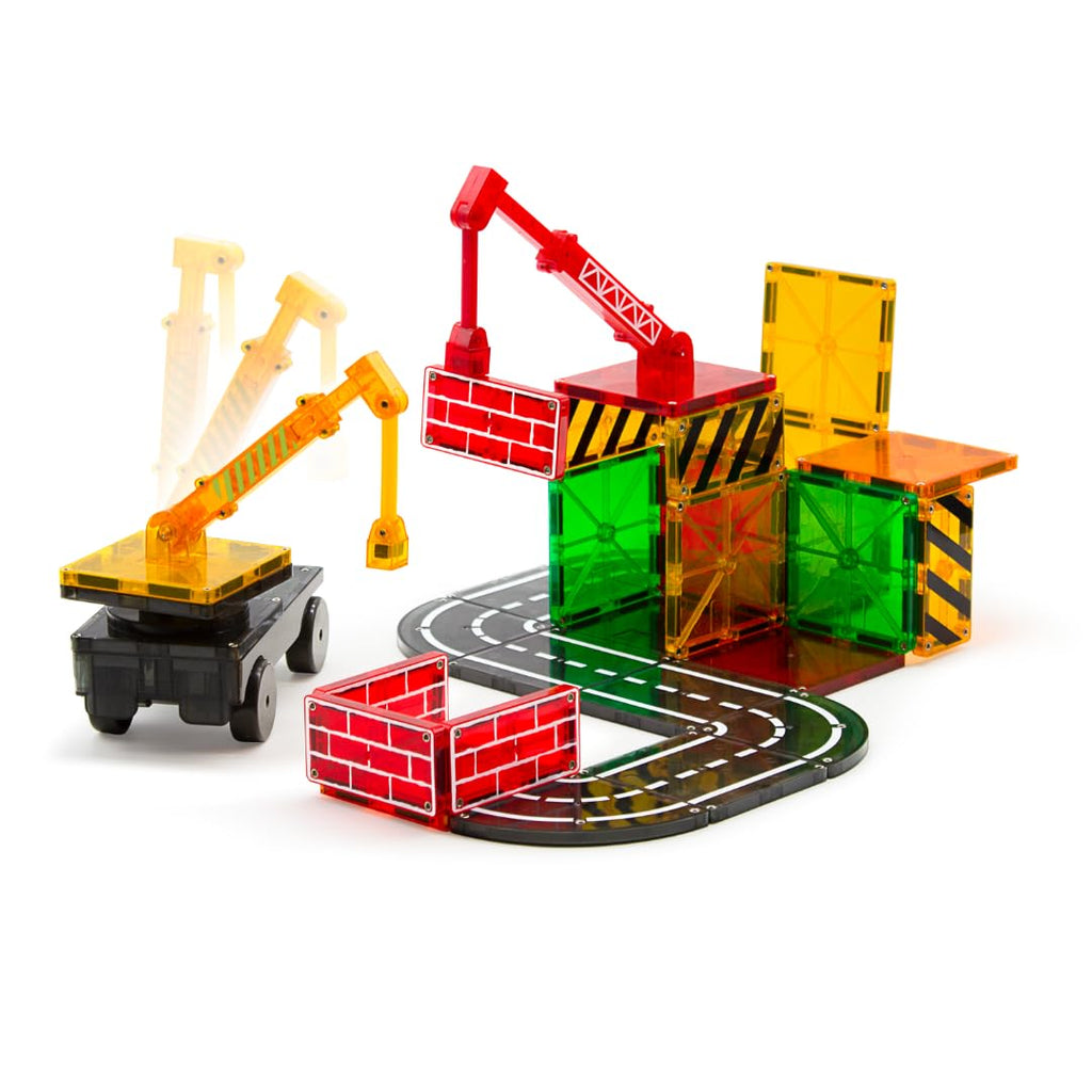 MAGNA-TILES Builder 32-Piece Magnetic Construction Set, The Original Magnetic Building Brand