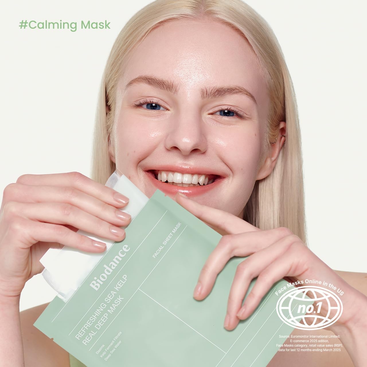 BIODANCE Repair Calming Mask Duo Set: Ceramide Panthenol & Sea Kelp Real Deep Mask, Hydrating, Calming, Soothing Face Mask for Sensitive Skin, Korean Skin Care, Skin Care Set