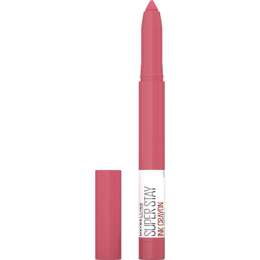Maybelline New York Maybelline Super Stay Ink Crayon Matte Longwear Lipstick Makeup, Break The Ceiling, 0.04 Ounce ., 145 Break The Ceiling, 0.04 ounces (Pack of 2)