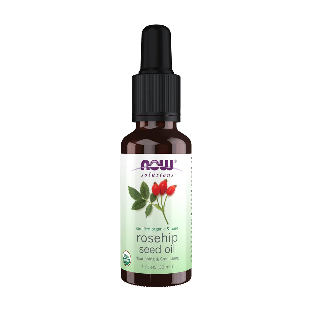 NOW Solutions, Organic Rose Hip Seed Oil, Expeller Pressed, 1 fl. oz