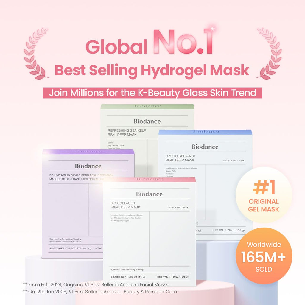 BIODANCE Triple Solution Trio: Bio Collagen & Ceramide Panthenol & Sea Kelp Real Deep Mask Set, Firming, Hydrating, Claming Kit, Korean Skin Care,Skin Care Set