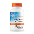 Doctor's Best Fully Active Vitamin B Complex Supplement for Men & Women - Super Complex with Methylated B12 & Folate, B6, Biotin, Pantothenic Acid, & More, Energy Support Caps - 60 Veggie Capsules
