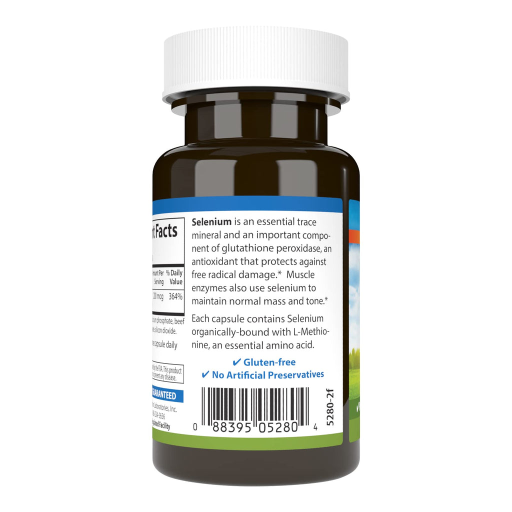Carlson Selenium, 200 mcg, Yeast-Free, Prostate Health, 60 Capsules