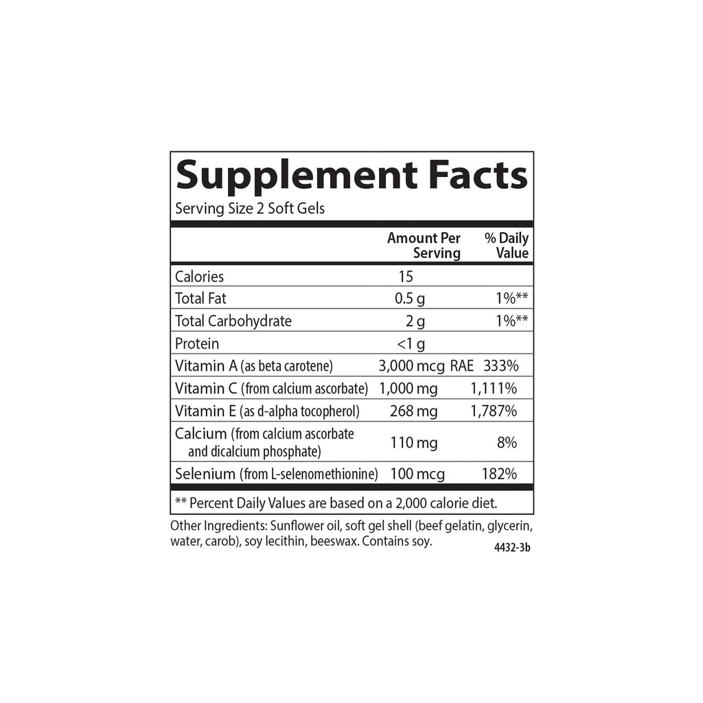 Carlson ACES, Vitamins A, C, E + Selenium, Cellular Health, 200 Softgels