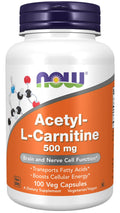 NOW Foods Acetyl L-Carnitine 500 mg 100 caps