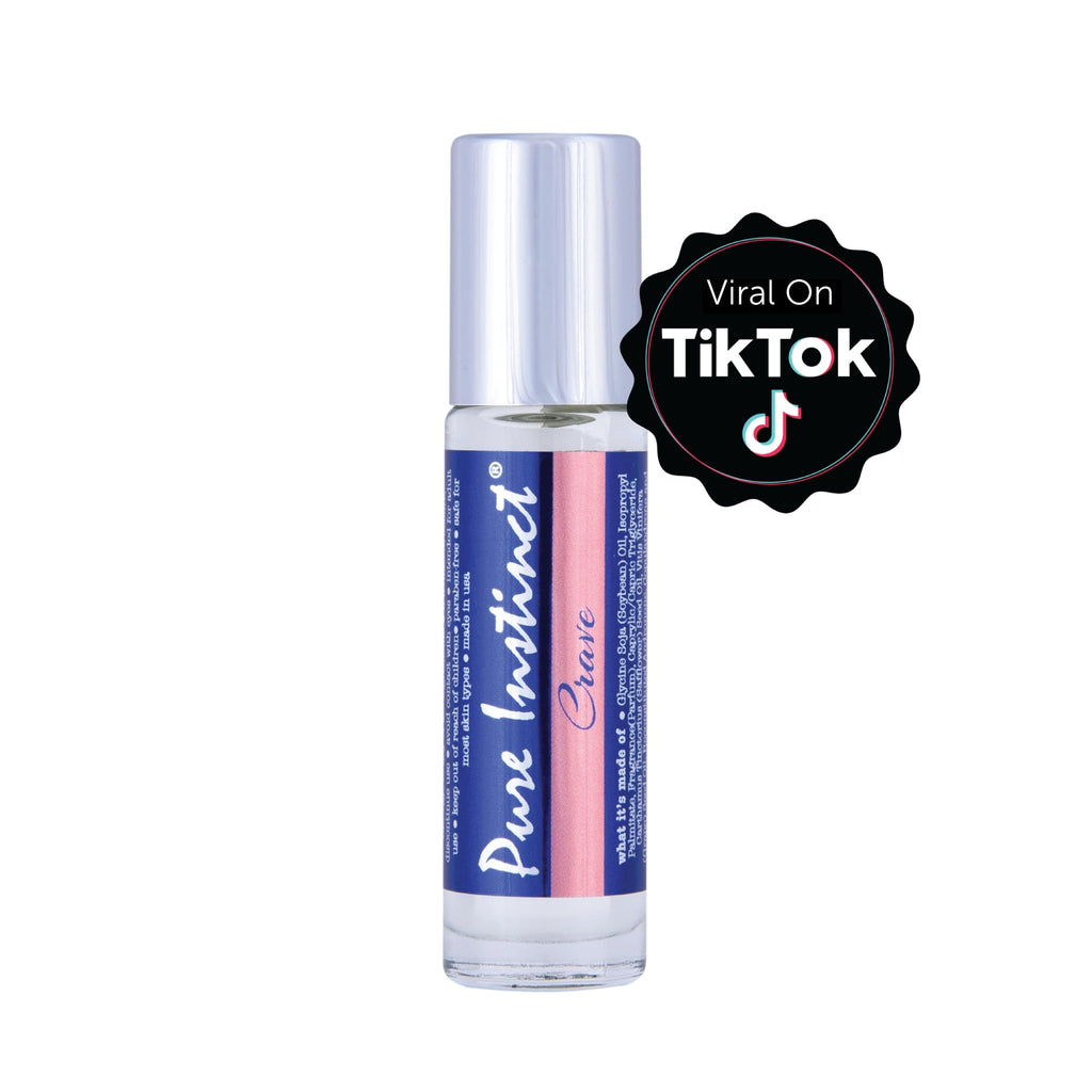 Pure Instinct Roll-On - The Original Pheromone Infused Essential Oil Perfume Cologne - TSA Ready (Crave - Women)