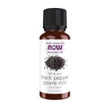 NOW Essential Oils, Black Pepper Oil, Undiluted, Steam Distilled, 1 fl. oz