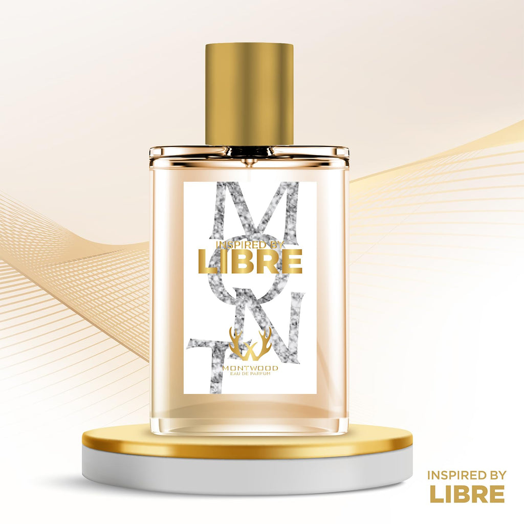 MONTWOOD Eau de Parfum – Long-Lasting Feminine Fragrance for Women – 100mL Perfume Spray with Bonus 15mL Perfume Sample (Randomly Selected) – Inspired by Libre