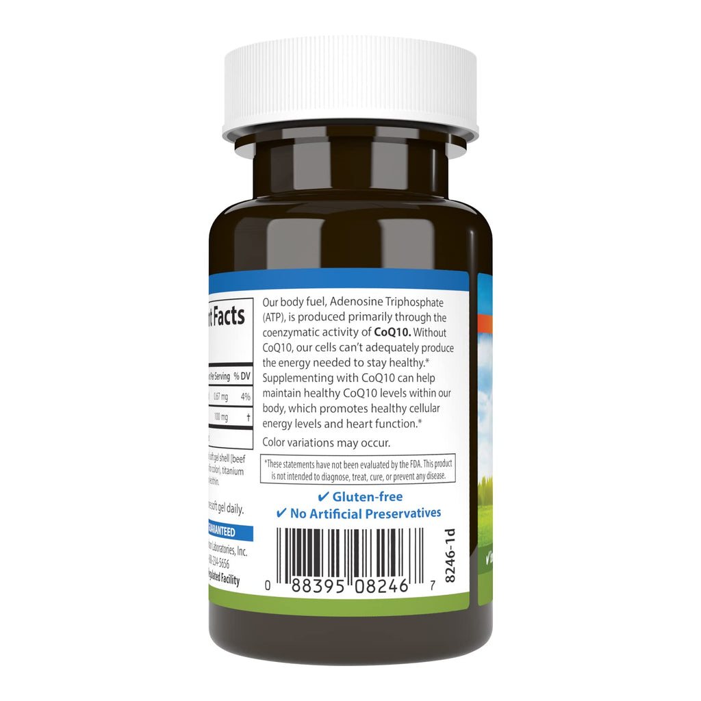Carlson Co-Q10, Co-Enzyme Q10, 100 mg, 60 Softgels
