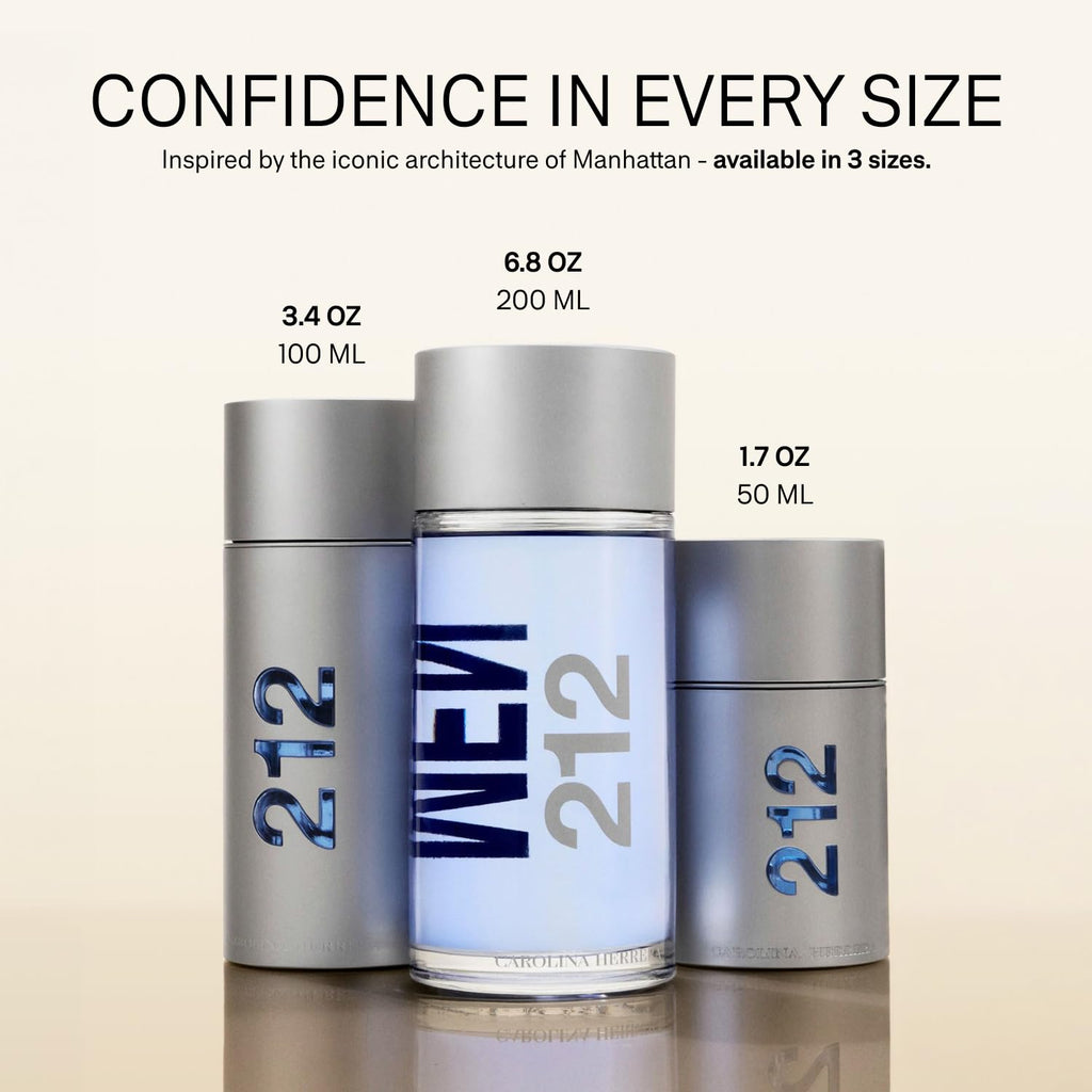Carolina Herrera 212 NYC Eau de Toilette Spray for Men, 6.75 Ounce