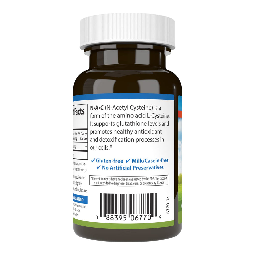 Carlson NAC, N-Acetyl Cysteine, 500 mg, 60 Vegetarian Capsules