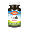 Carlson Biotin, 5000 mcg, Healthy Hair, Strong Nails, 100 Capsules