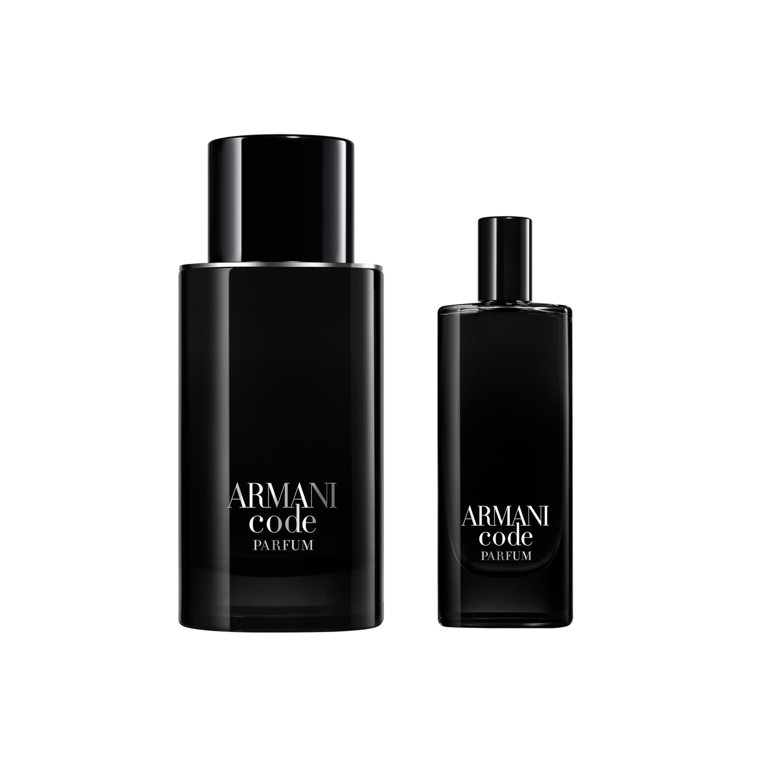 Armani Beauty – Code – Eau de Parfum – Men's Cologne Gift Set - Fougère Ambery Spicy – Full Size & Travel Size, 2.5 Fl Oz & 0.5 Fl Oz