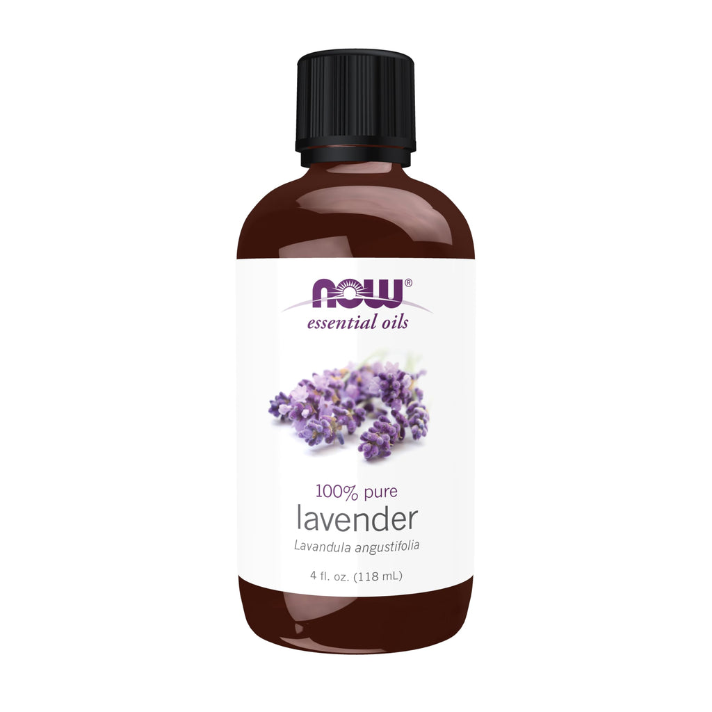 NOW Essential Oils, Lavender Oil, Steam Distilled, Undiluted, 4 fl. oz