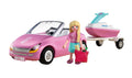 Playmobil | Barbie x Barbie Convertible | Convertible Car with Trailer & Jet Ski | Vehicle & Water Fun | Creative Playset for Children Aged 4+ | 72123