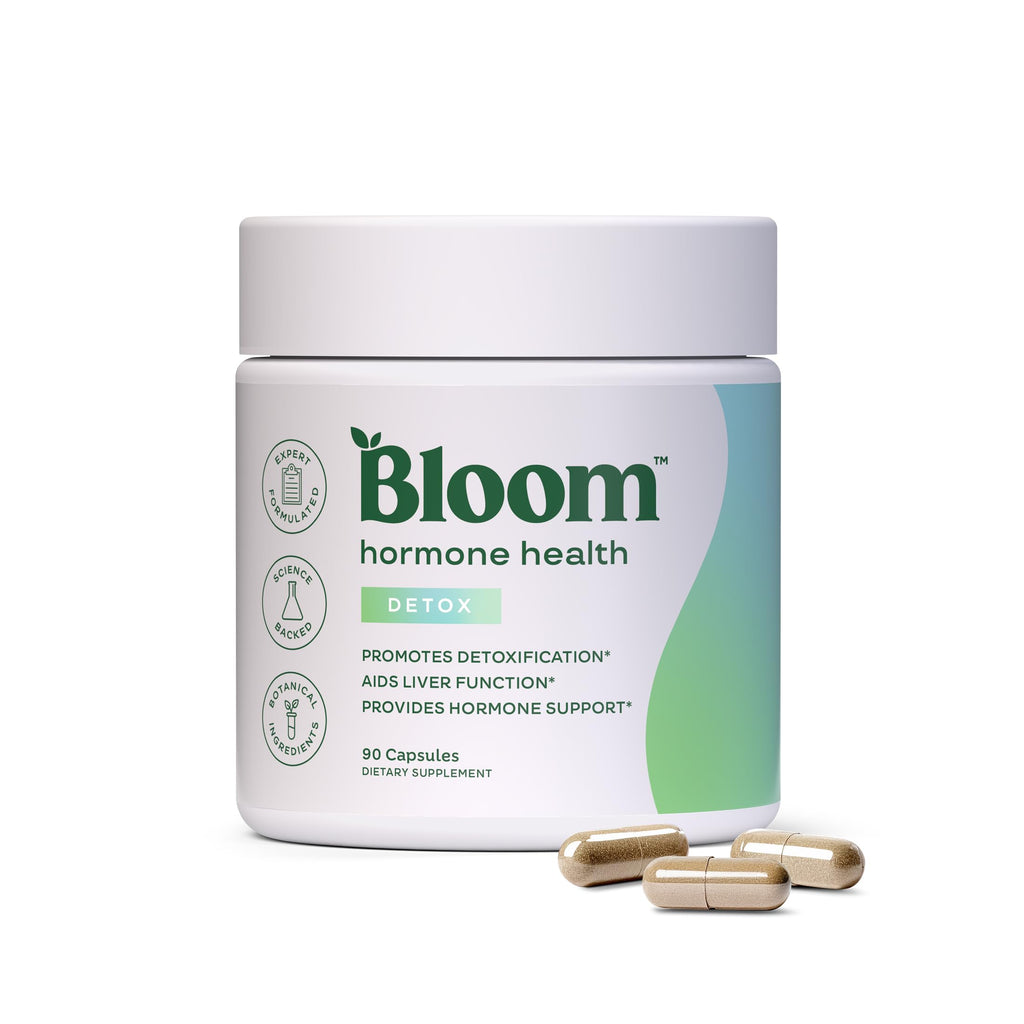 Bloom Nutrition Hormone Support for Women Capsules - Detox - Liver Health, Detoxification & Hormone Health Support Supplement with Milk Thistle, Pomegranate Extract & Artichoke Extract, 30 Servings