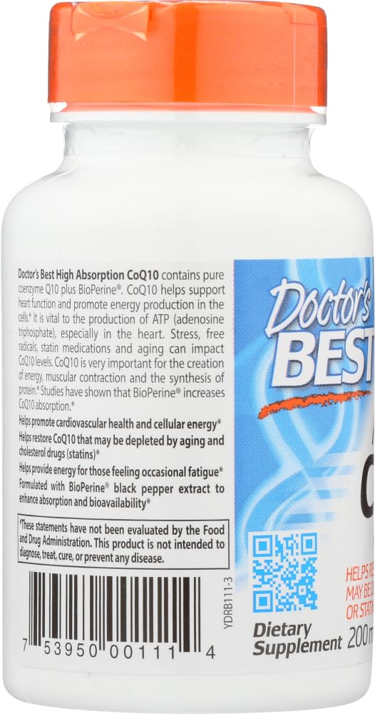 High Absorption CoQ10 200 mg 60 Veggie Caps