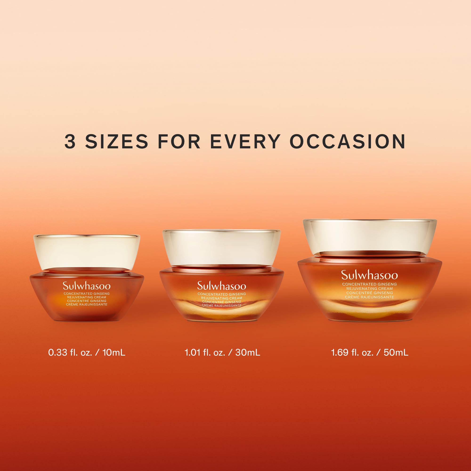 Sulwhasoo Concentrated Ginseng Rejuvenating Cream | Anti-Aging Korean Moisturizer | With Ginseng, Peptides & Squalane | Firms & Reduces Wrinkles | Hydrating Face Cream for All Skin Types, 0.33 fl. oz.