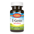 Carlson E-Gems 400 IU (268 mg), Natural-Source Vitamin E, 60 Soft Gels