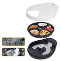 Cat Wet Food Automatic Feeder with Cooling, Semiconductor Refrigeration, with Timer, 5 Food Compartments for 330g Pet Food Each, Premium Meal Plates, Washable, for Cats (UBPET)