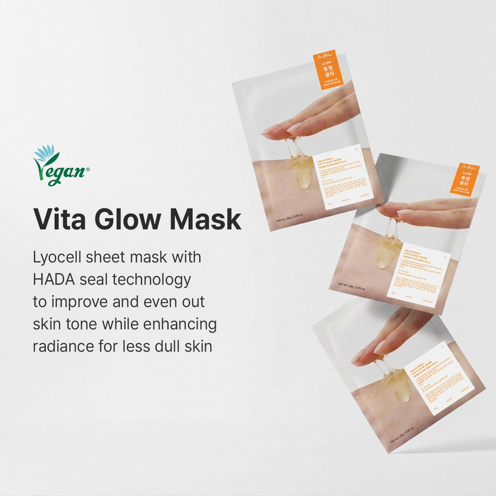 Dr.Althea Vita Glow Mask (Pack of 4), Korean Vegan Skincare
