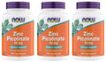 Now Supplements, Zinc Picolinate 50 mg, Non-GMO, Kosher, Suitable for Vegans, 240 Vegetarian Capsules (240 Count (Pack of 3))
