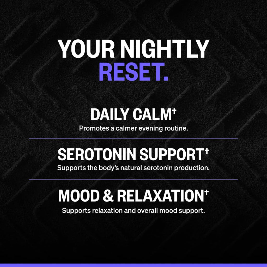 ONNIT New Mood Daily Stress Support Capsules, IGEN Non-GMO Tested Sleep and Mood Support Supplement for Men and Women, Daily Stress Management Capsules, 60 Count