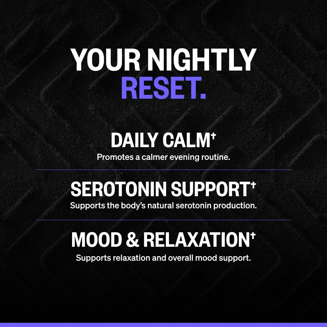 ONNIT New Mood Daily Stress Support Capsules, IGEN Non-GMO Tested Sleep and Mood Support Supplement for Men and Women, Daily Stress Management Capsules, 60 Count