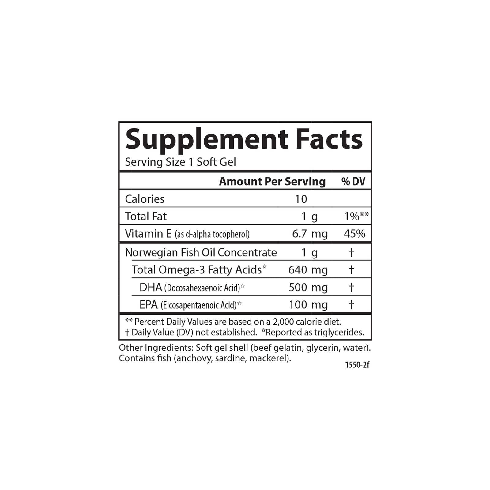 Carlson Super DHA Gems, 500 mg, DHA Supplements, 60 Softgels