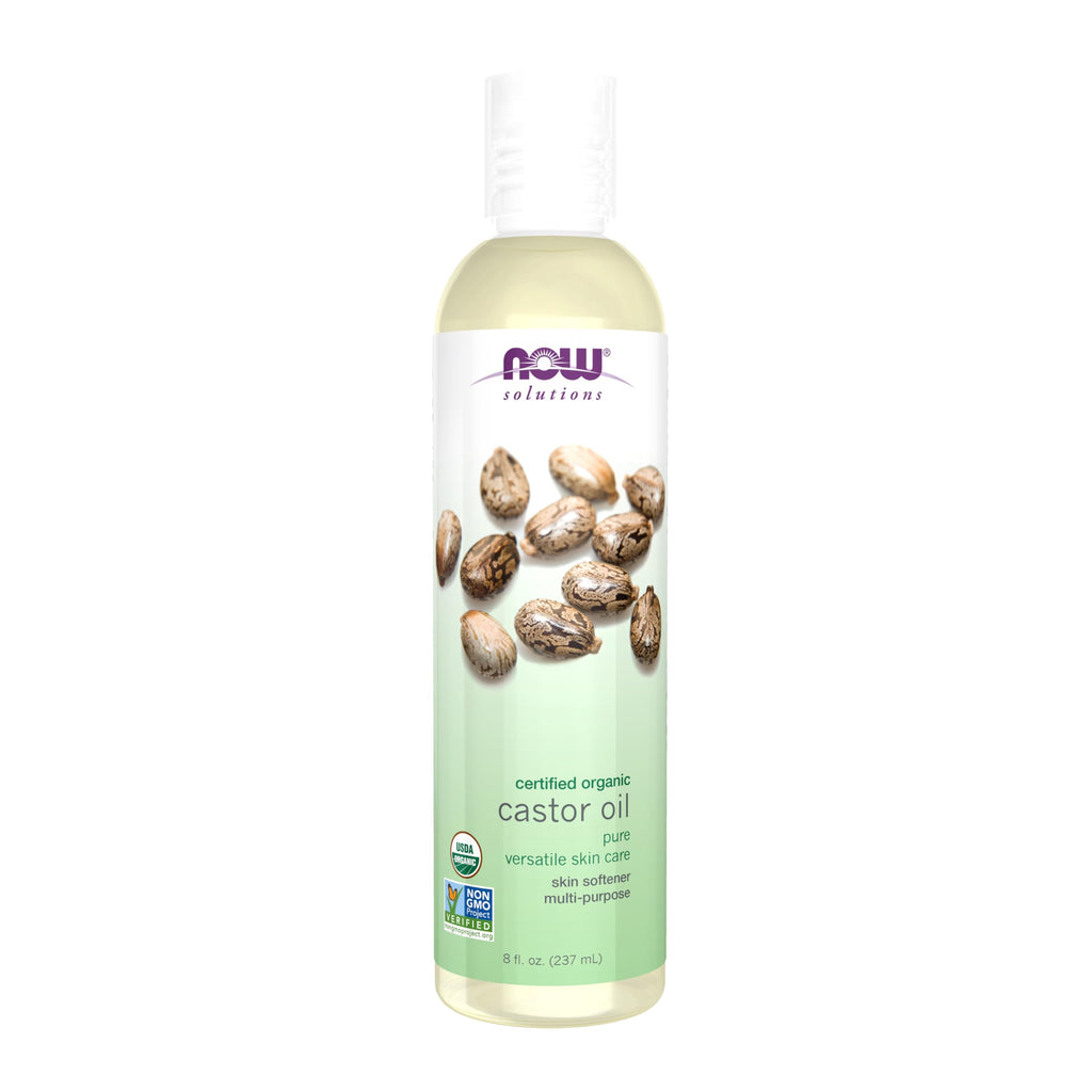 NOW Solutions, Organic Castor Oil, Multi-Purpose, 8 fl. oz