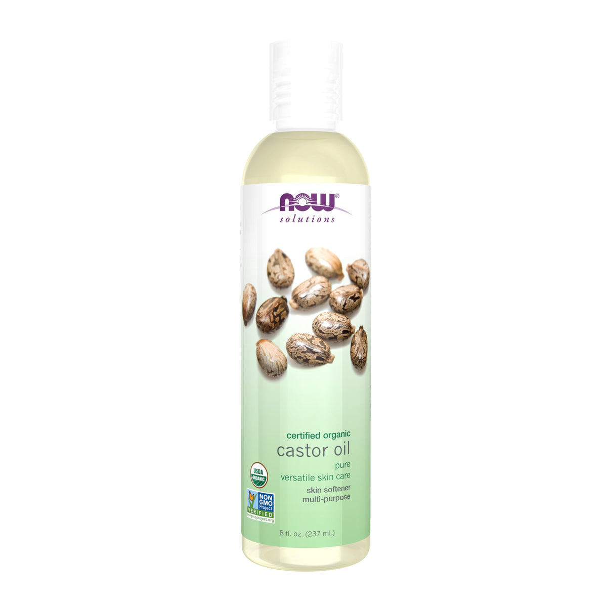 NOW Solutions, Organic Castor Oil, Multi-Purpose, 8 fl. oz