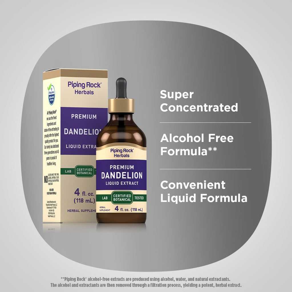 Piping Rock Dandelion Root Extract Liquid | 4 fl oz