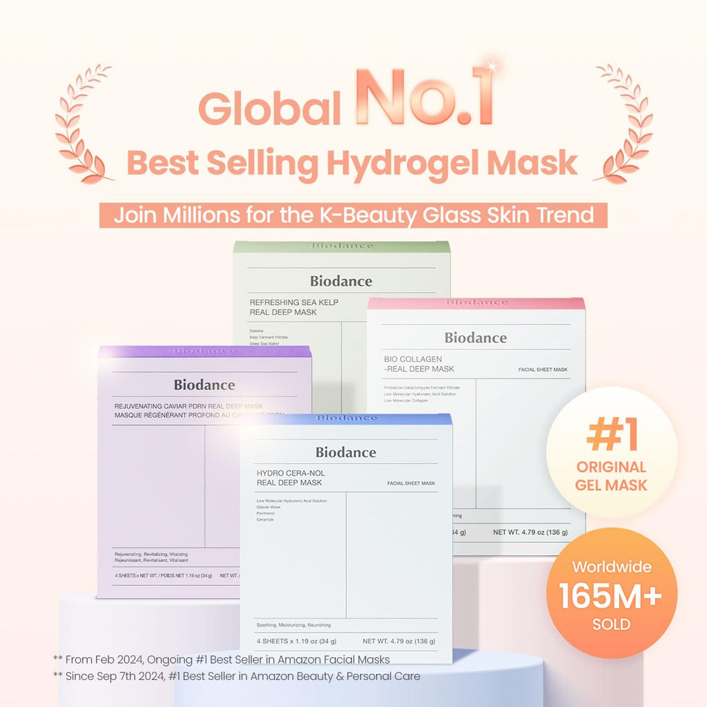 BIODANCE Barrier Rescue Duo: Caviar PDRN & Ceramide Panthenol Real Deep Overnight Gel Mask for Hydrating Plumping for Glass Skin, Korean Skin Care, Skin Care Set