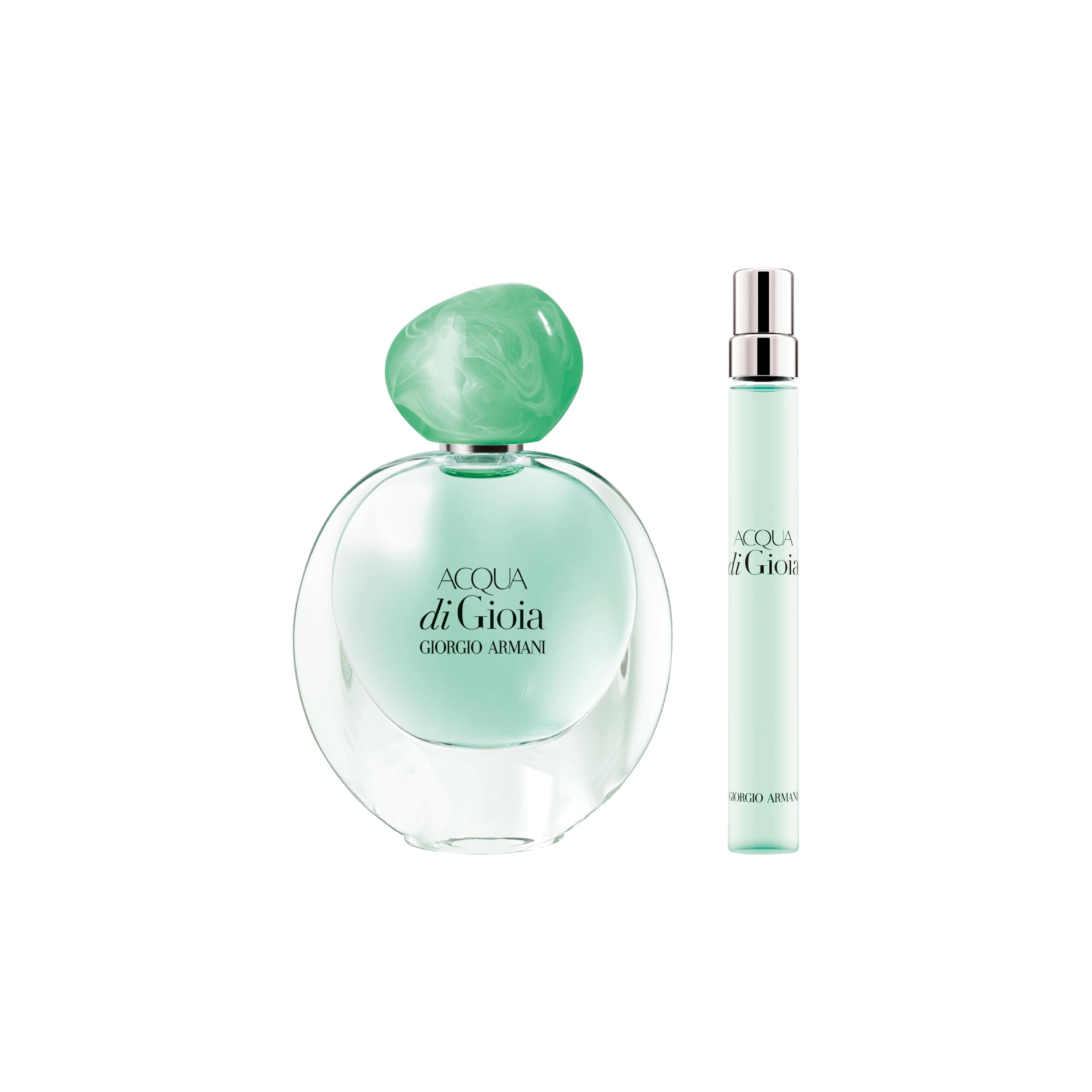Armani Beauty – Acqua di Gioia Eau de Parfum – Women's Perfume Travel Set ($111 Value) – Full Size (1.0 Fl Oz) & Travel Size (0.3 Fl Oz) Perfumes