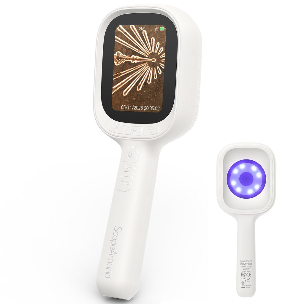 Digital Autofocus Microscope, 2.8" IPS Screen Magnifier, Take Photo & Video