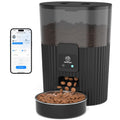 PAPIFEED Automatic Cat Feeder with App, 2.4G WiFi Cat Food Dispenser, 3L Slow Feeder Timed Cat Feeders for Dry Food, 10 Meals/Day, 6 Portions/Meal, Dual Power Supply Smart Pet Feeder for Small Dog