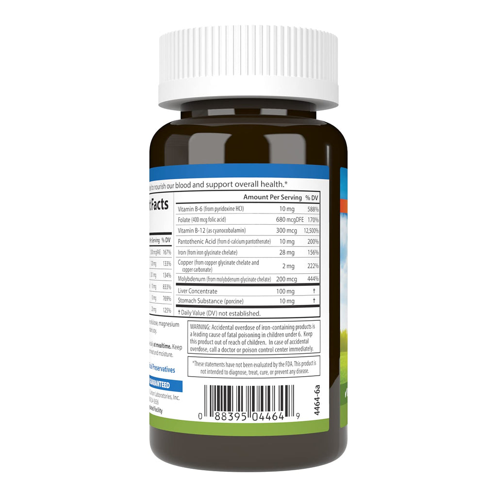 Carlson Blood Nutrients, 28 mg, Iron, Blood Development, 90 Capsules