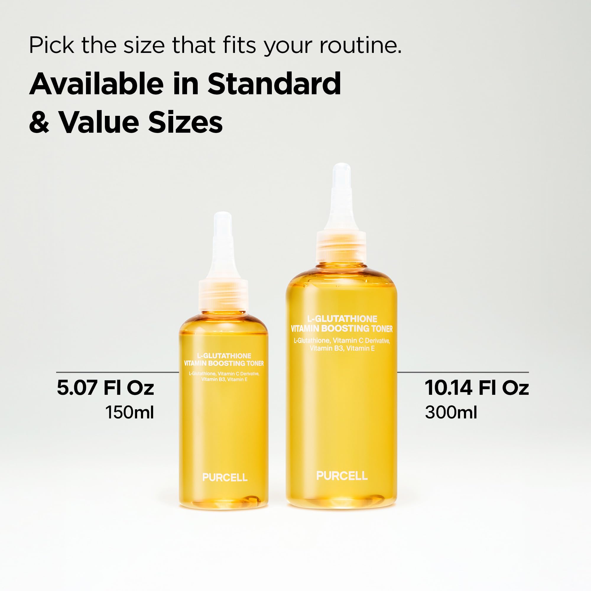 PURCELL L-Glutathione Vitamin Boosting Toner, 5.07 fl oz / 150 ml