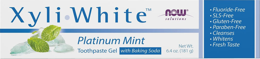 NOW Solutions, Xyliwhite™ Toothpaste Gel, Platinum Mint, 6.4 oz