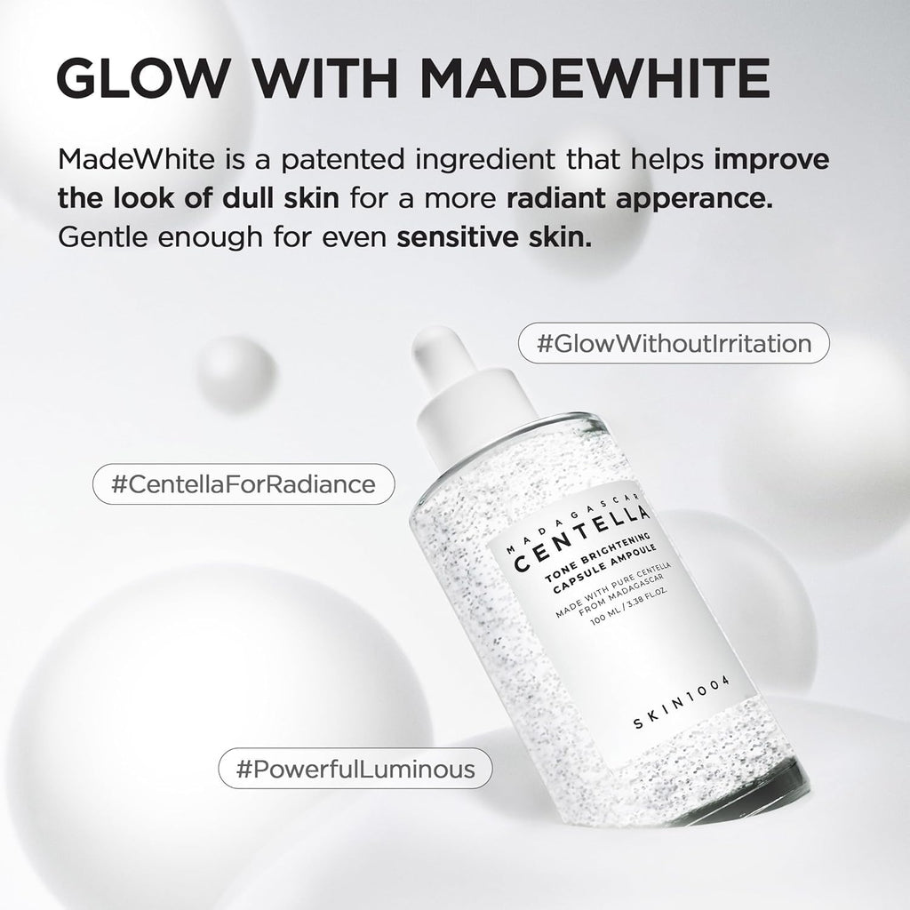 Madagascar Centella Tone Brightening Capsule Ampoule by Skin1004 for Women - 1.01 oz Toner