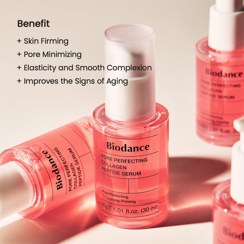 BIODANCE Collagen Duo: Bio Collagen Real Deep Mask & Collagen Peptide Serum Pink Duo Bundle for Glass Skin, Plumping Hydration, Firming, Korean Skin Care, Skin Care Set