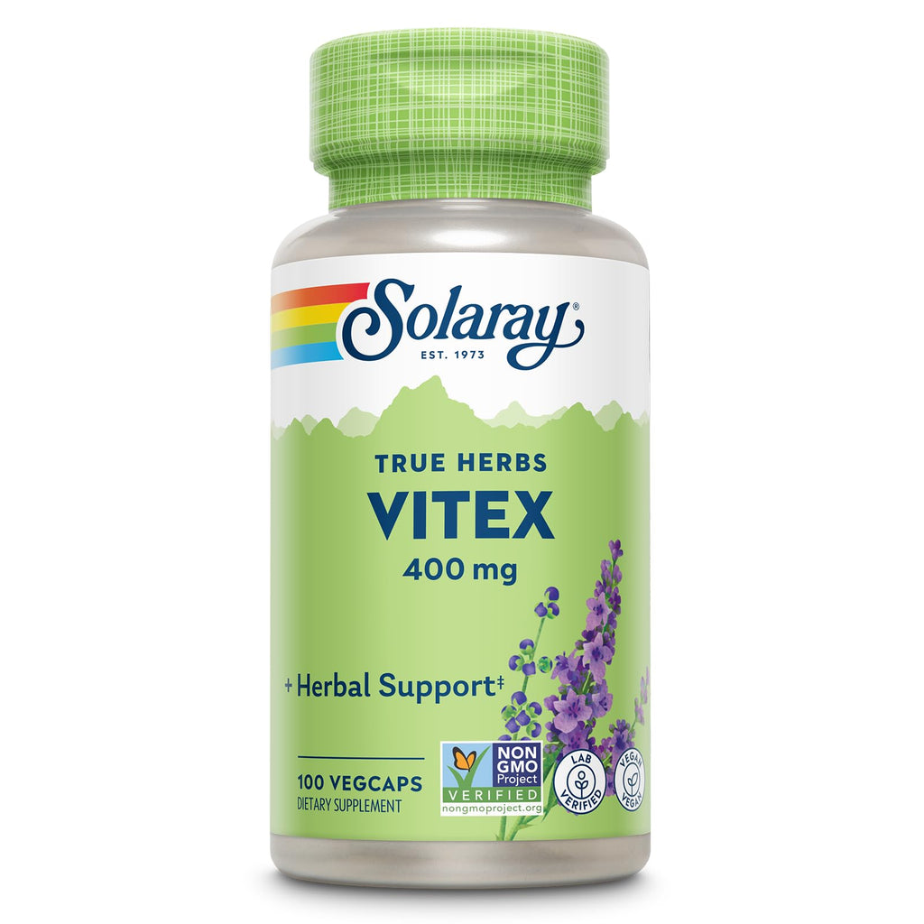 Solaray True Herbs Vitex Berry 400 mg, 100 Vegan Capsules