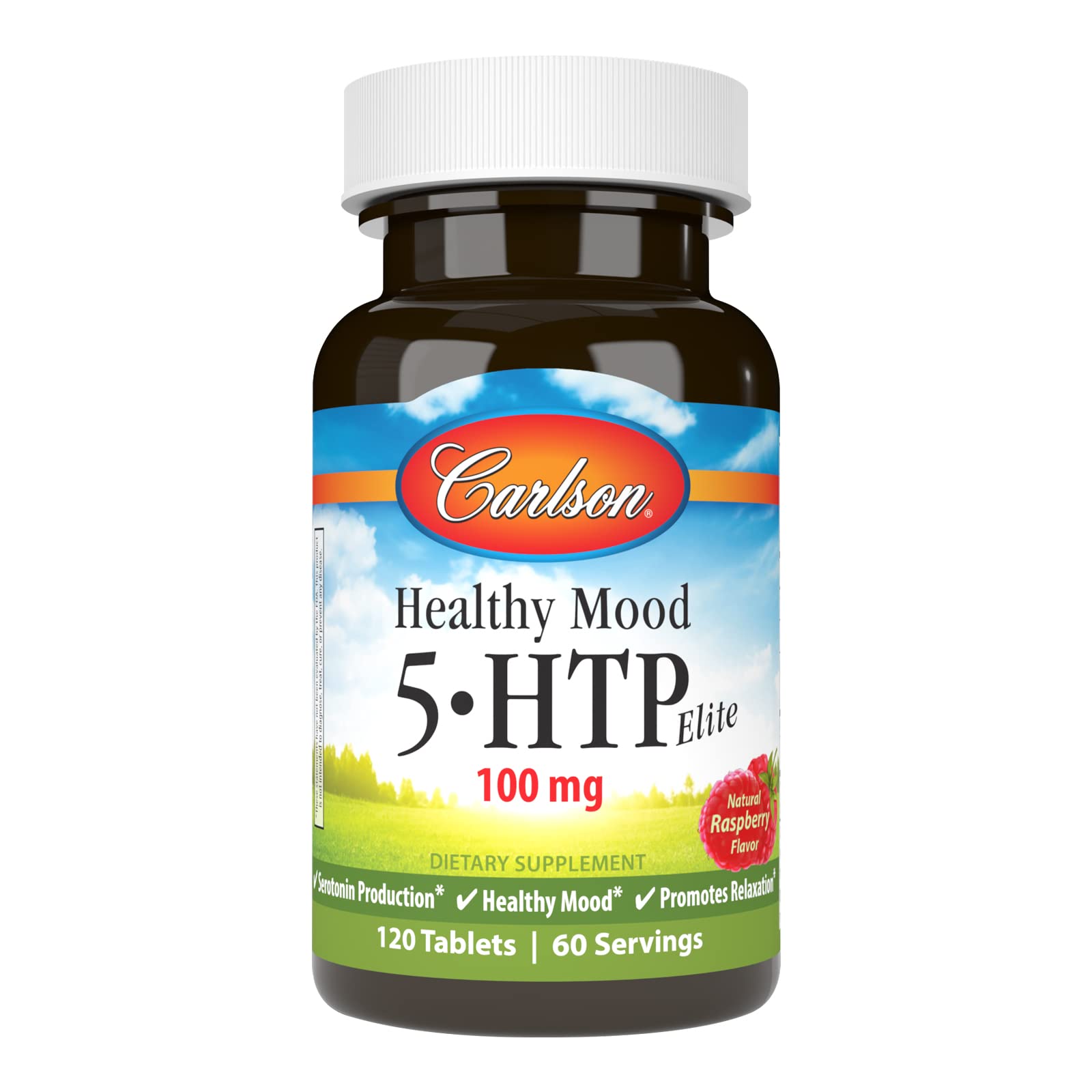 Carlson Healthy Mood 5-HTP Elite, 100 mg, Healthy Mood, 120 Tablets