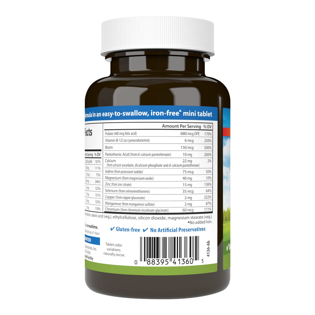Carlson Mini-Multi, Small Multivitamin Tablets, 250 Mini Tablets