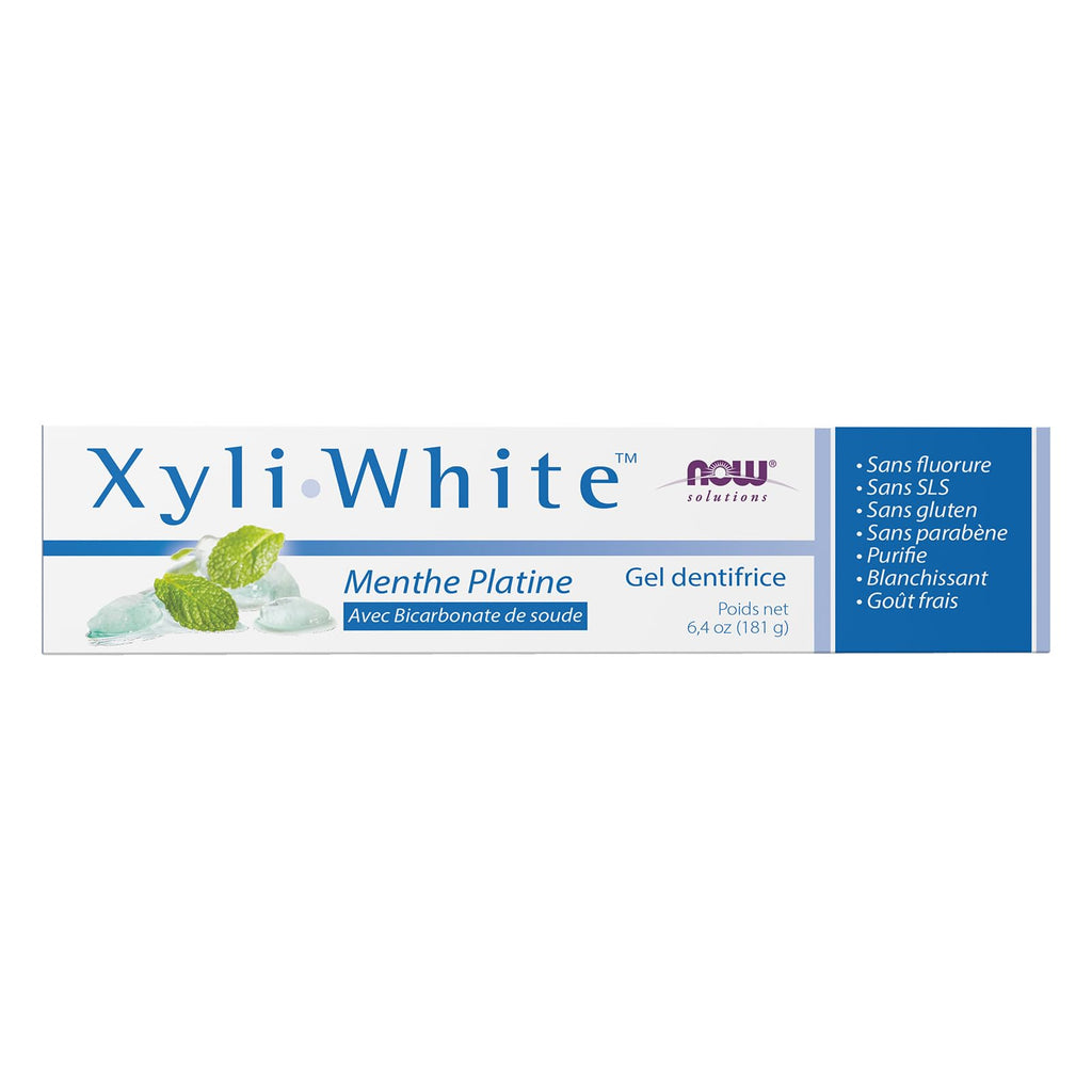 NOW Solutions, Xyliwhite™ Toothpaste Gel, Platinum Mint, 6.4 oz