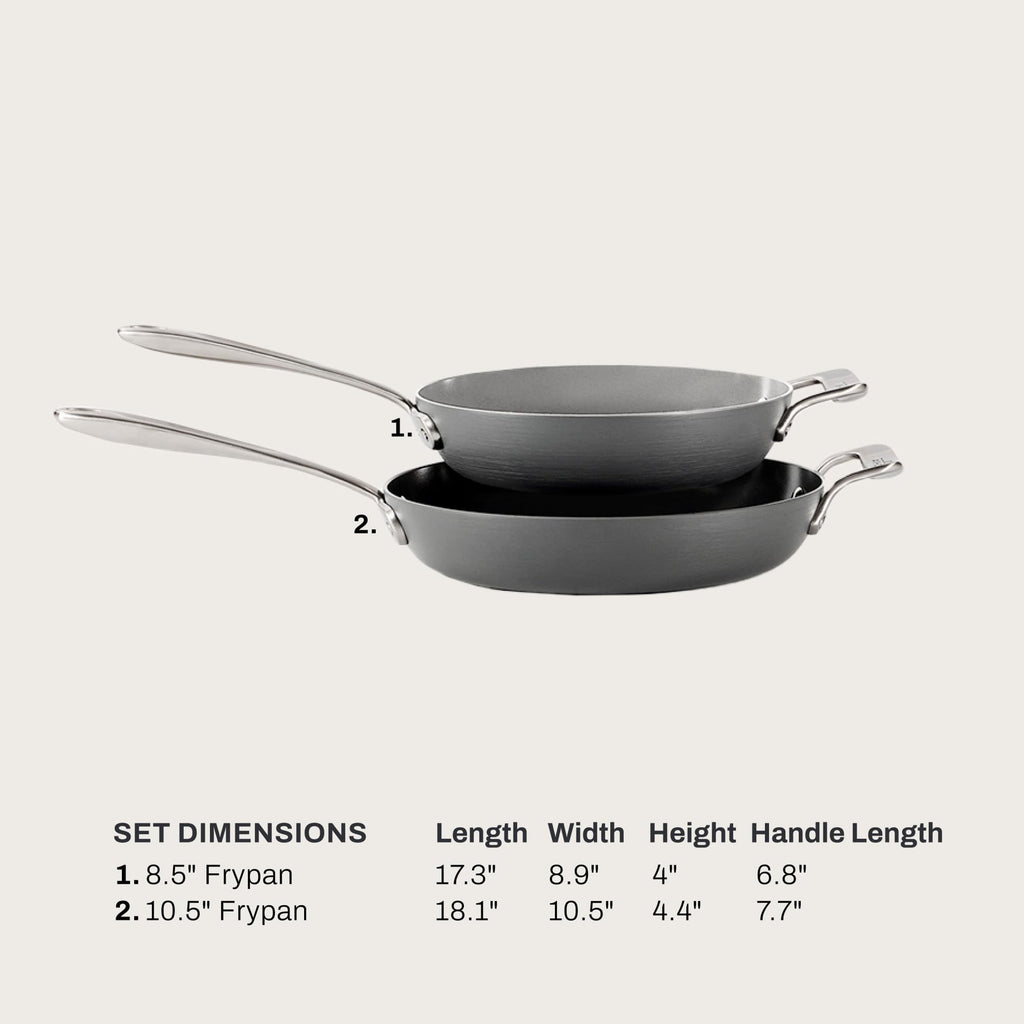 All-Clad HA1 Ceramic Nonstick , 2-Piece Fry Pan Set, Induction Ready