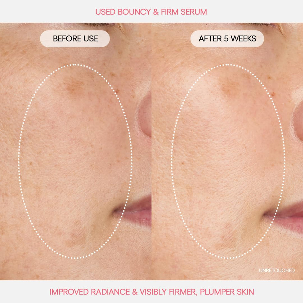 LANEIGE Bouncy & Firm Serum: Korean Slow Anti-Aging Collagen Complex Face Serum with Peptides for Hydrating, Plumping & Firming| Korean Skin Care