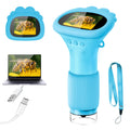 Acoath Microscope for Kids, 1000X Handheld Digital Miniscope with 2.0" Screen, Portable Pocket Microscope Education Toys Birthday Gifts for Age 3 4 5 6 7 8 9 10 Girls Boys