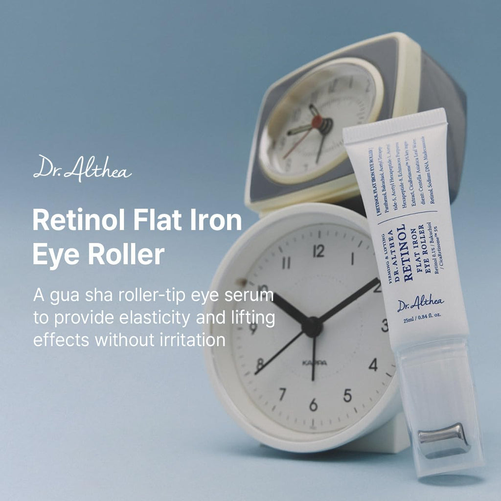 Dr.Althea Retinol Flat Iron Eye Roller, Korean Vegan Skin Care, 0.84 fl oz